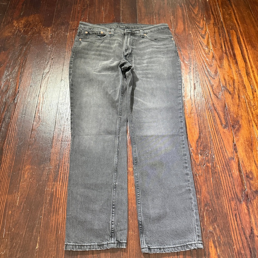 Levis 511 Slim Fit Jeans Mens 33x30 Black Faded Stretch Denim Whiskers NWT *IRR*